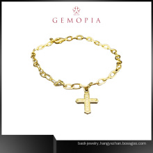 Gold Plated Charms Adjustable Bracelet for Women
